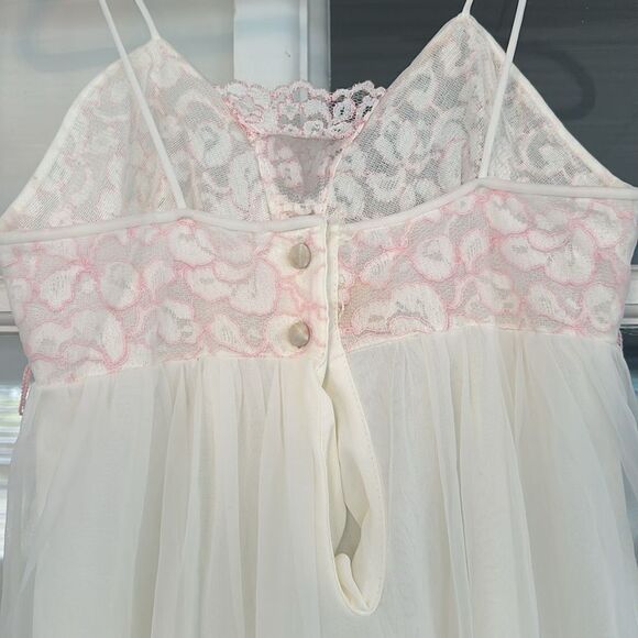 Vintage Mr Jac Nylon Lace Nightgown - Picture 6 of 10